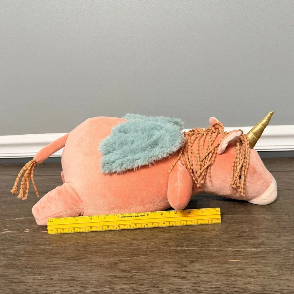 Pillowfort Weighted Pegasus Unicorn Throw Pillow Plush‎
